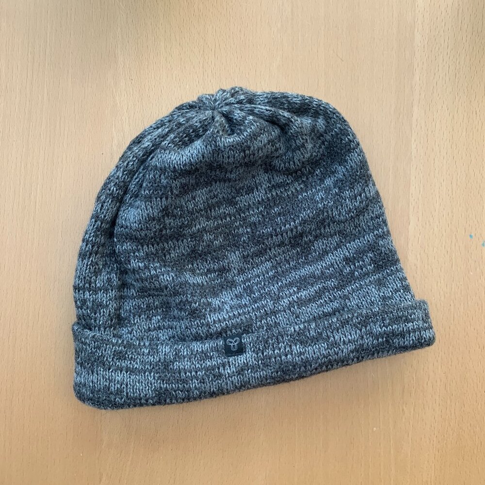 heathered gray tna beanie tuque snow winter cozy